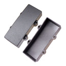 2pcs Black Curved Sealed Humbucker Pickup Cover for 4 String Bass Guitar