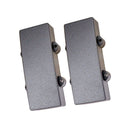 2pcs Black Curved Sealed Humbucker Pickup Cover for 4 String Bass Guitar