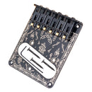 Zinc Alloy L Shape Roller Saddle Bridge Tailpiece Set for Tele TL Electric Guitar Replacement Parts