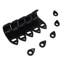 1 Set Metal Saxophone Thumbrests Sax Thumb Finger Support Cushion Pretector Black for Saxophonist