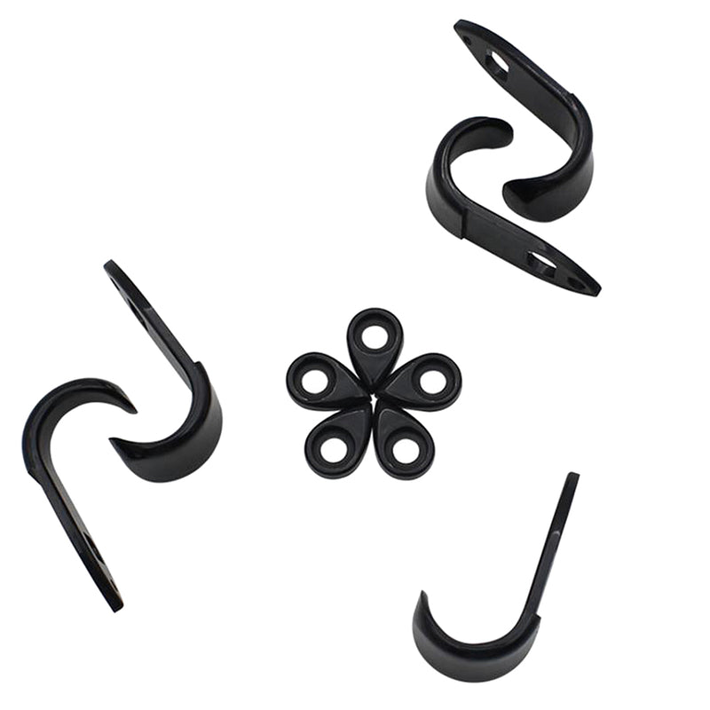 1 Set Metal Saxophone Thumbrests Sax Thumb Finger Support Cushion Pretector Black for Saxophonist