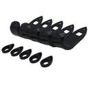 1 Set Metal Saxophone Thumbrests Sax Thumb Finger Support Cushion Pretector Black for Saxophonist