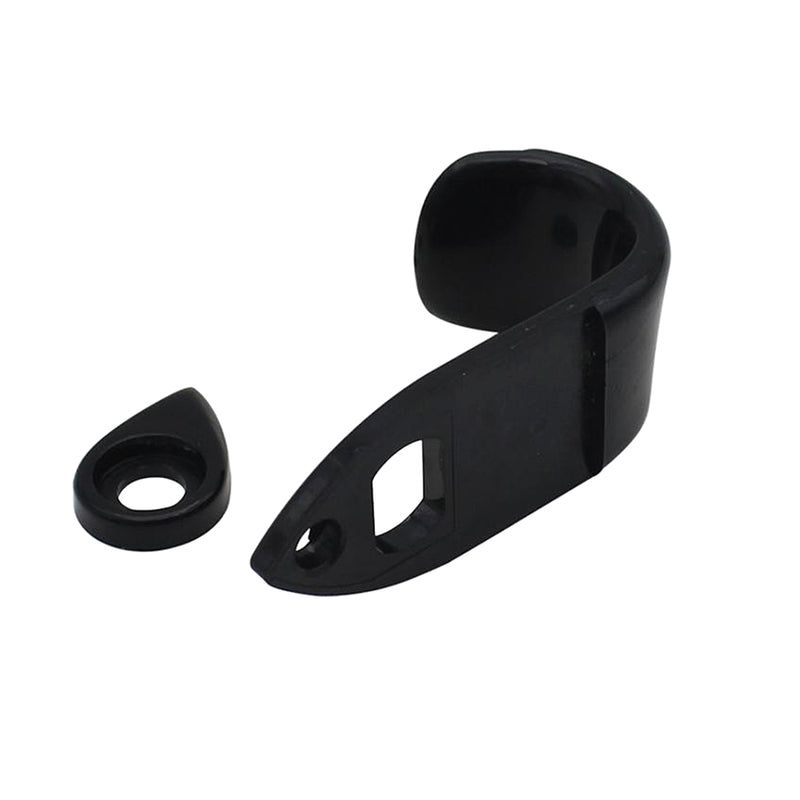 1 Set Metal Saxophone Thumbrests Sax Thumb Finger Support Cushion Pretector Black for Saxophonist