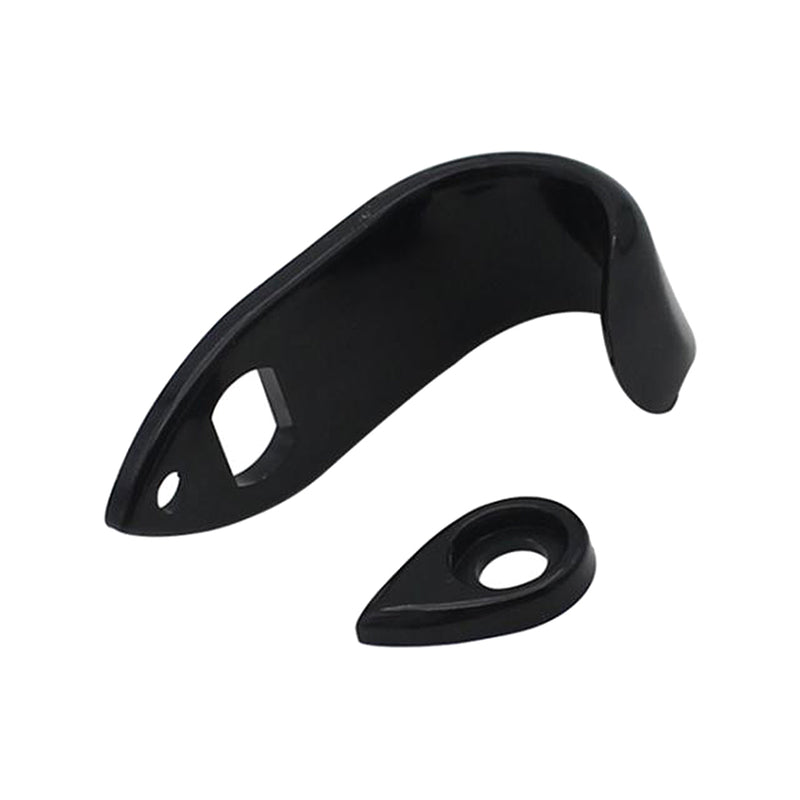 1 Set Metal Saxophone Thumbrests Sax Thumb Finger Support Cushion Pretector Black for Saxophonist