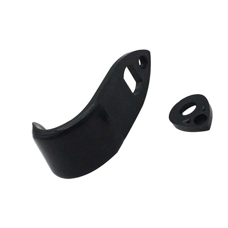 1 Set Metal Saxophone Thumbrests Sax Thumb Finger Support Cushion Pretector Black for Saxophonist