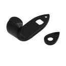 1 Set Metal Saxophone Thumbrests Sax Thumb Finger Support Cushion Pretector Black for Saxophonist
