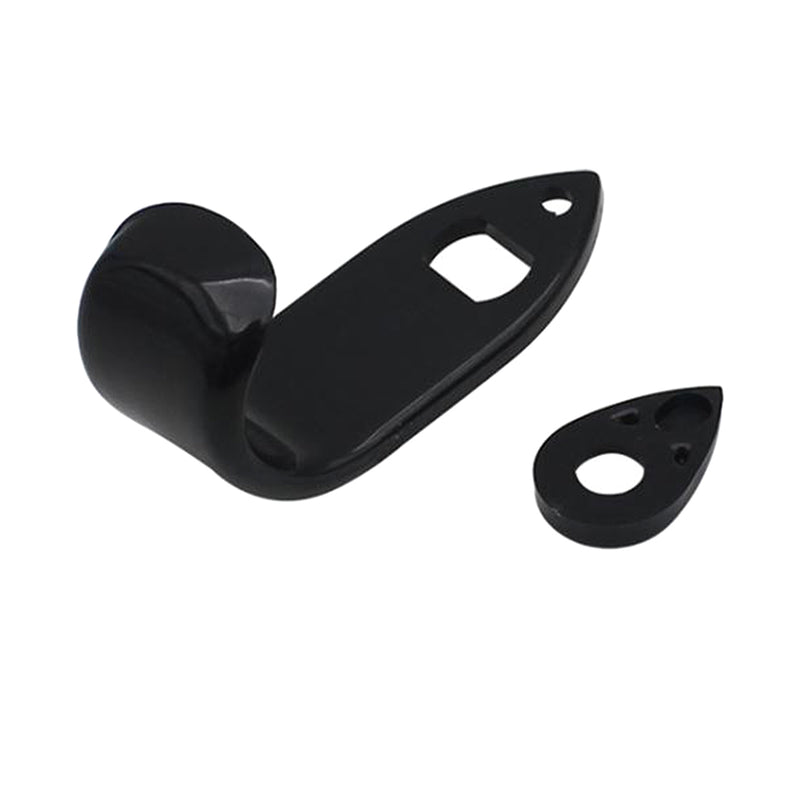 1 Set Metal Saxophone Thumbrests Sax Thumb Finger Support Cushion Pretector Black for Saxophonist