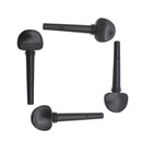 Handmade 4 Pieces Ebony Cello Tuning Pegs Tuners DIY for 3/4 4/4 Size Cellos Accessory