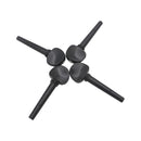 Handmade 4 Pieces Ebony Cello Tuning Pegs Tuners DIY for 3/4 4/4 Size Cellos Accessory
