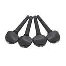 Handmade 4 Pieces Ebony Cello Tuning Pegs Tuners DIY for 3/4 4/4 Size Cellos Accessory