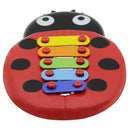 1 Set 5-notes Handheld Ladybug Xylophone Piano Toy Children Musical Toys
