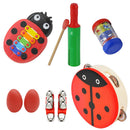 Finest 1 Set Wooden Cartoon Percussion Instrument Toys Set Kids Toddler Musical Toys Gift