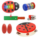 Finest 1 Set Wooden Cartoon Percussion Instrument Toys Set Kids Toddler Musical Toys Gift