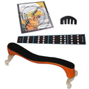 1 Set 4/4 Full Size Violin Replacement Shoulder Rest String 5 Forks Mute Fingerboard Marker for Violinist