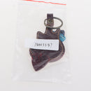 Soft Leather Guitar Pick Holder Plectrum Case Bag Guitar Shape Design 10 x 5cm