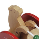 Wood Car Bear Beat Drum Beat Drums Tractors for Early Learning Educational