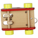 Wood Car Bear Beat Drum Beat Drums Tractors for Early Learning Educational