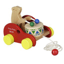 Wood Car Bear Beat Drum Beat Drums Tractors for Early Learning Educational