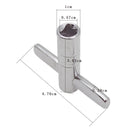 Durable Hi-hat Cymbal Stand Screw with Tuning Key Hi-hat Clutch for Drum Set Accessories
