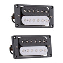 Black Electric Guitar Double Coil Humbucker Pickup Neck&Bridge Pickups for Les Paul Replacement