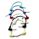 6pcs Colouful Guitar Effect Pedal Cable for Guitar Parts Accessory 6.35mm