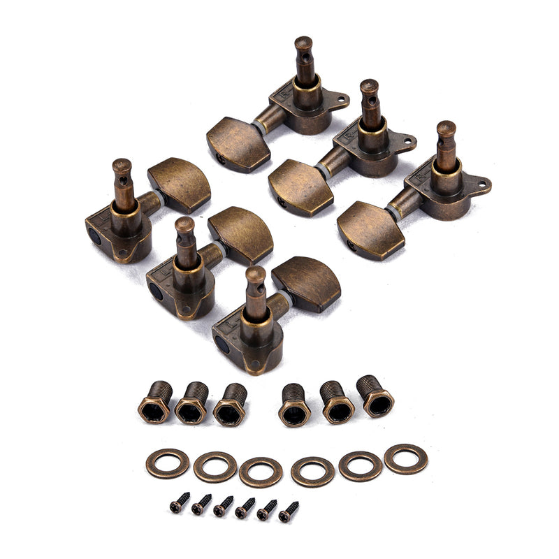 1 Set 3R3L Guitar Tuning Pegs Machine Heads for Acoustic Guitar Parts