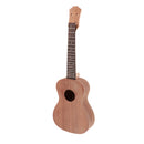 23inch Concert Ukulele Hawaii Guitar DIY Kit with Nut Saddle Bridge Strings Tuning Pegs Gig Bag