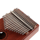 17 Keys Thumb Piano Kalimba Musical Instrument with Carry Bag Tone Hammer