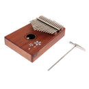 17 Keys Thumb Piano Kalimba Musical Instrument with Carry Bag Tone Hammer