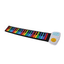 Rainbow 49 Keys Silicon Roll Up Piano with Loud Speaker Kids Birthday Gift