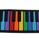 Rainbow 49 Keys Silicon Roll Up Piano with Loud Speaker Kids Birthday Gift