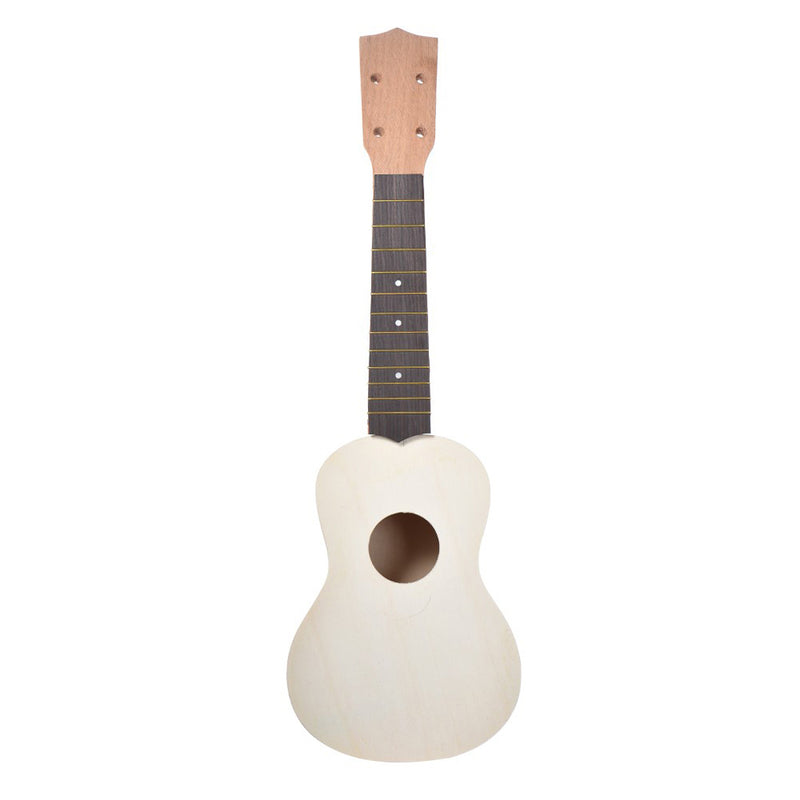 1 Set Maple Wood Unfinished 21inch Ukulele Kits Hawaii Guitar Blank Material