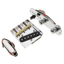 Guitar Bridge Pickup Assembly Set Musical Instrument Accessory for TL Electric Guitar 3.37x3.03x0.41inch