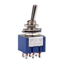Durable SPDT 6pin ON-ON 2 Position 125V Latching Switch for Musical Instruments