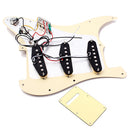 Vintage Electric Guitar SSS Prewired 3 Single Coil Pickup Pickguard with Back Plate Set