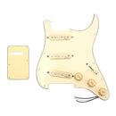Vintage Electric Guitar SSS Prewired 3 Single Coil Pickup Pickguard with Back Plate Set