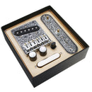 Black 3 Way Prewired Control Plate Bridge Replacement Accessory for Tele TL Guitar