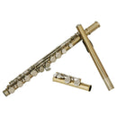 SLADE 16 Hole 17 Key Gold C Flute Set with Silver Key for Music Lovers