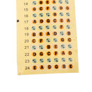 1x Guitar Fretboard Map Labels Sticker for Guitar Practice Learner