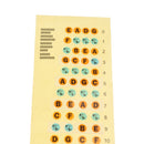 Fretboard Note Label Stickers Fingerboard Position Learning Aid for Bass