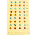 Fretboard Note Label Stickers Fingerboard Position Learning Aid for Bass