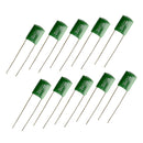 10 Pieces 0.047/2A473J Capacitors DIY for Electric Guitars Bass Tone Caps Green
