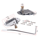 Durable DIY Steel Guitar Tremolo Bridge Tailpiece Set for Mustang/Jazz Master Guitar Parts