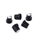 5Pcs Volume Tone Control Rotary Knobs for Guitar Effect Amp Black&White