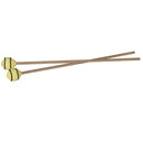 1 Pair Yellow Yarn Head Marimba Mallets with Beech Handle for Keyboard Percussion Instrument