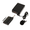 Waist Hanging FM Transmitter Receiver Kit Lavalier Lapel Clip Microphone
