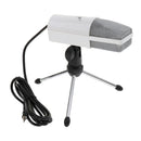 3.5mm Plug Play Condenser Microphone With Pop Filter&Stand White