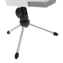 3.5mm Plug Play Condenser Microphone With Pop Filter&Stand White