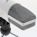3.5mm Plug Play Condenser Microphone With Pop Filter&Stand White