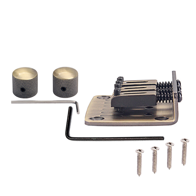 1 Set Guitar Roller Saddle Bridge for 3 String Cigar Box Guitar Accessories